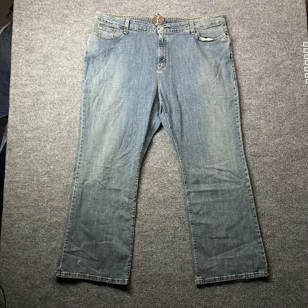 Levi's 515 Bootcut Jeans Women's 24S Blue Denim‎ Stretch Classic Zip Fly - 43X28